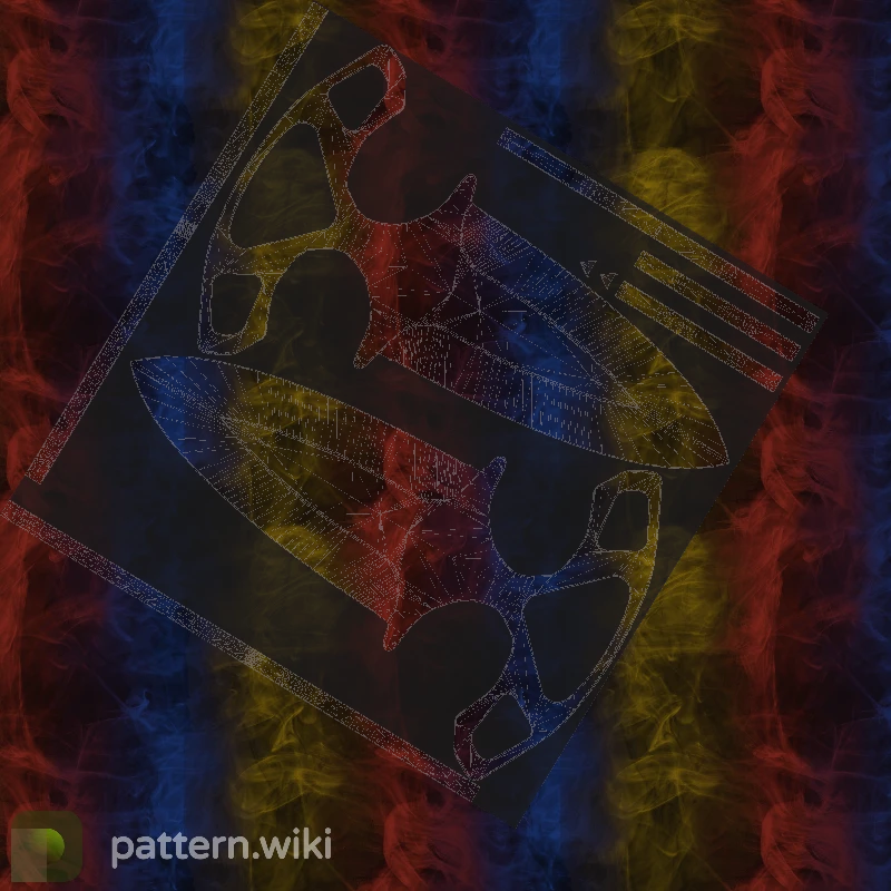 Shadow Daggers Marble Fade seed 775 pattern template