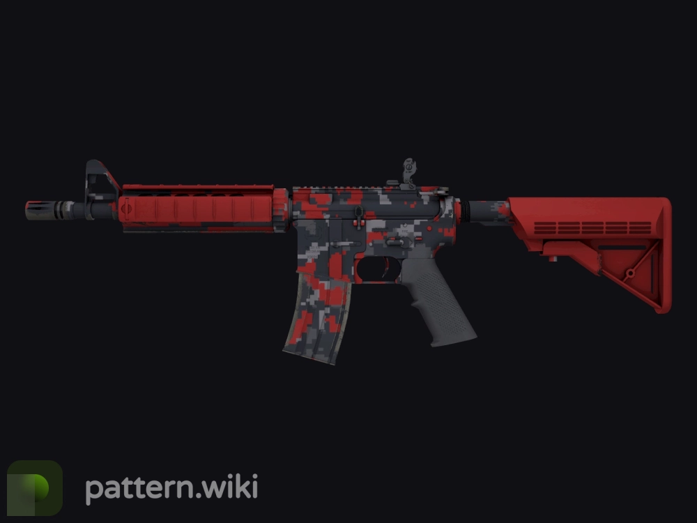 M4A4 Red DDPAT seed 337