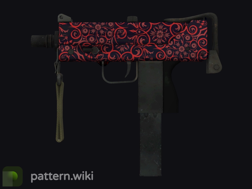 MAC-10 Red Filigree seed 462