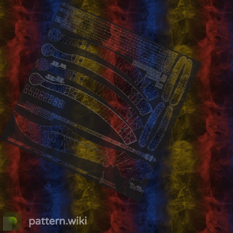 Butterfly Knife Marble Fade seed 445 pattern template