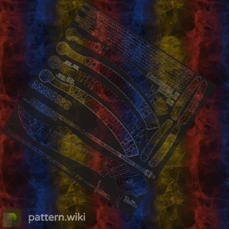 Butterfly Knife Marble Fade seed 300 pattern template