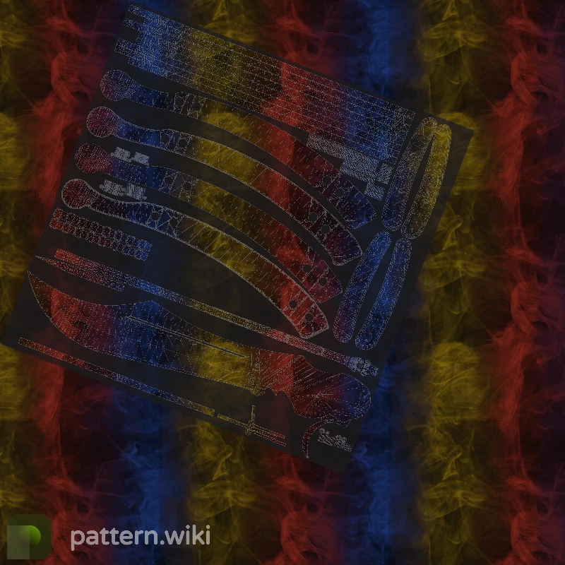 Butterfly Knife Marble Fade seed 252 pattern template