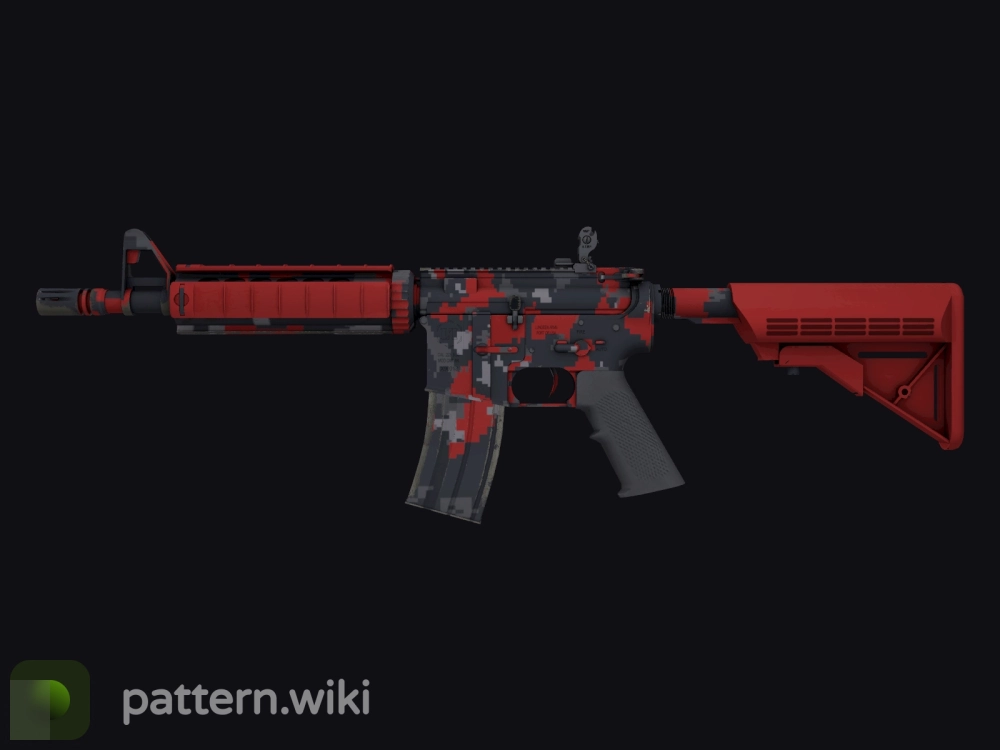 M4A4 Red DDPAT seed 499