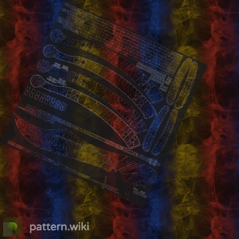 Butterfly Knife Marble Fade seed 670 pattern template