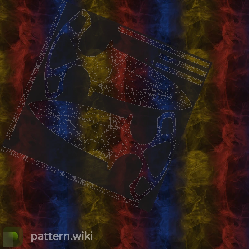 Shadow Daggers Marble Fade seed 858 pattern template