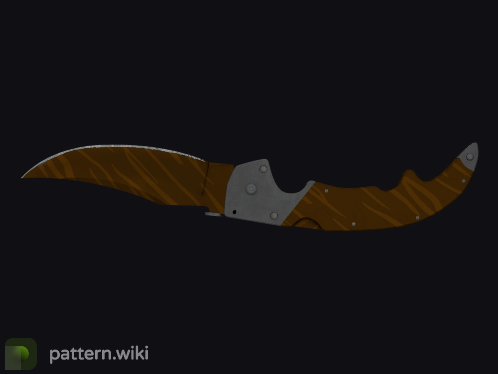 Falchion Knife Tiger Tooth seed 920