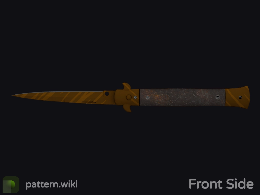 Stiletto Knife Tiger Tooth seed 717