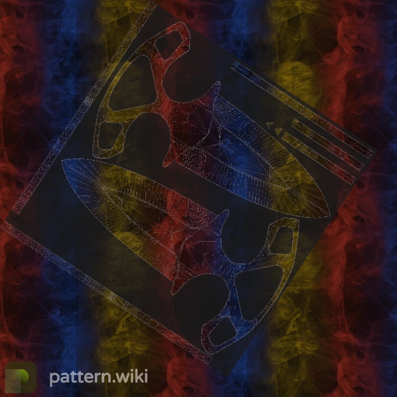 Shadow Daggers Marble Fade seed 695 pattern template