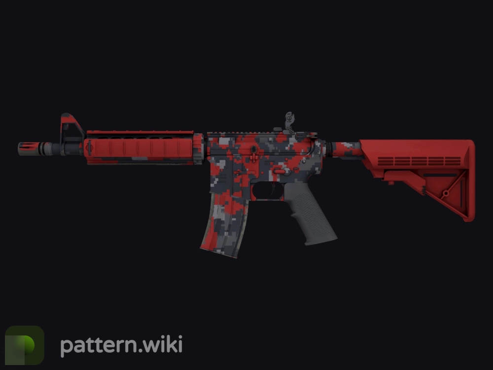 M4A4 Red DDPAT seed 997