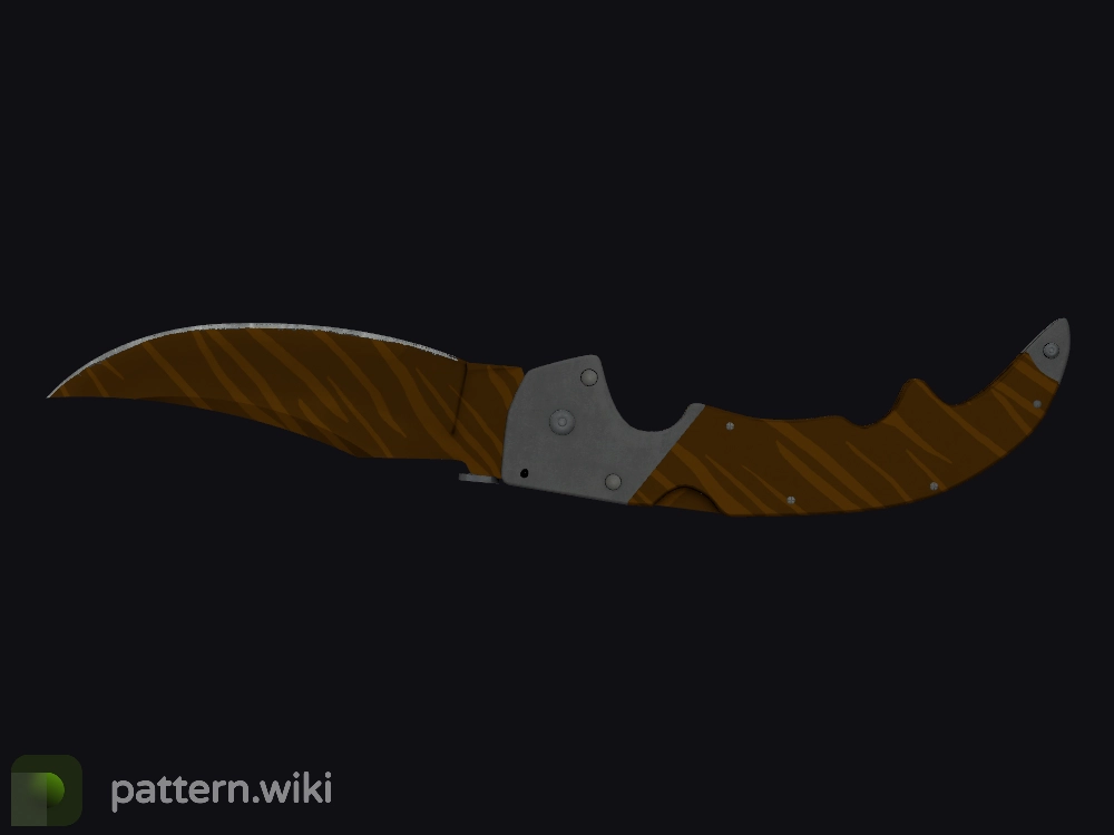 Falchion Knife Tiger Tooth seed 78