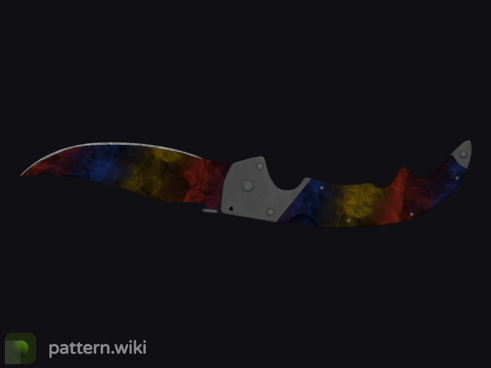 Falchion Knife Marble Fade seed 787