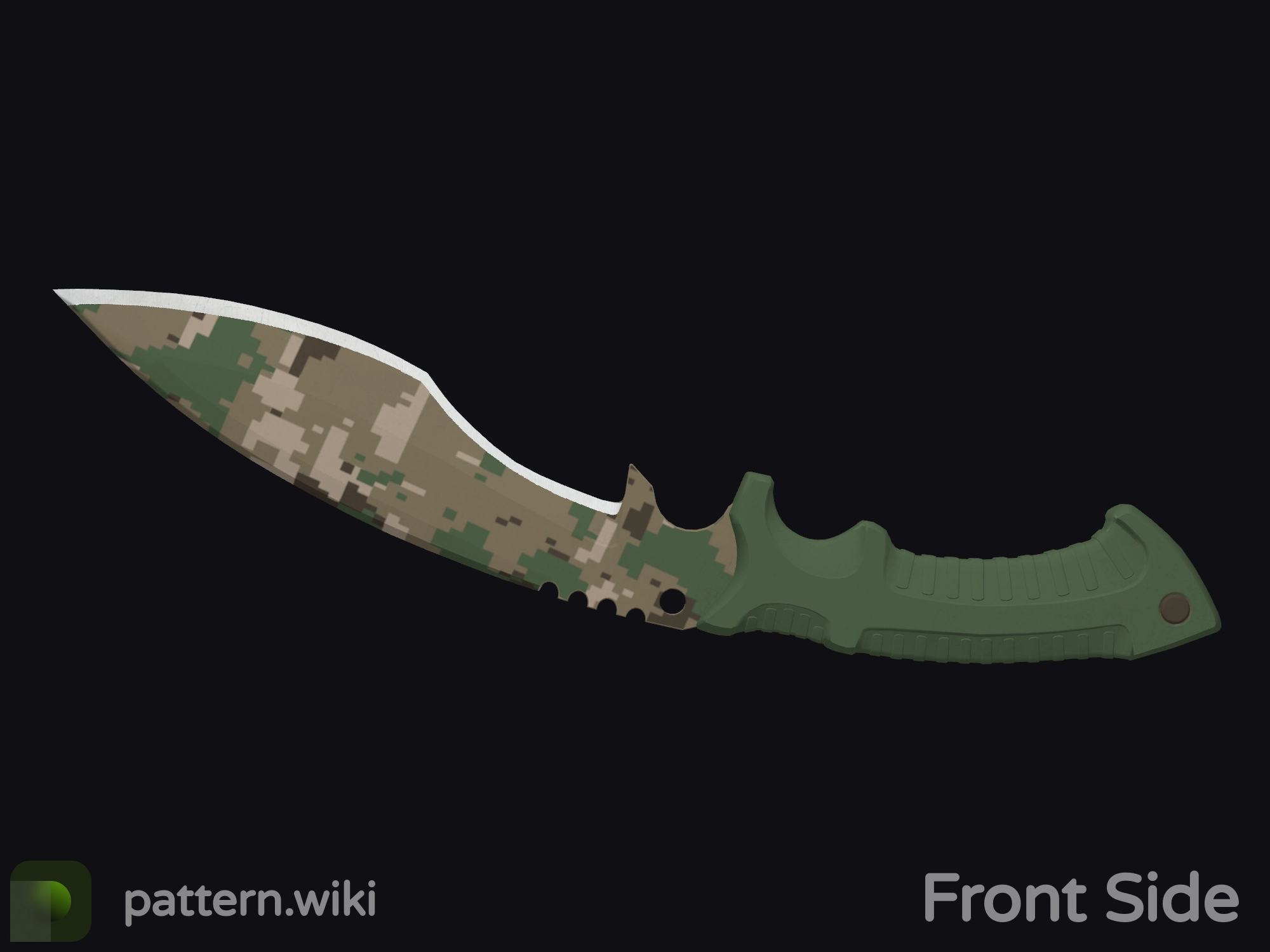 Kukri Knife Forest DDPAT seed 812