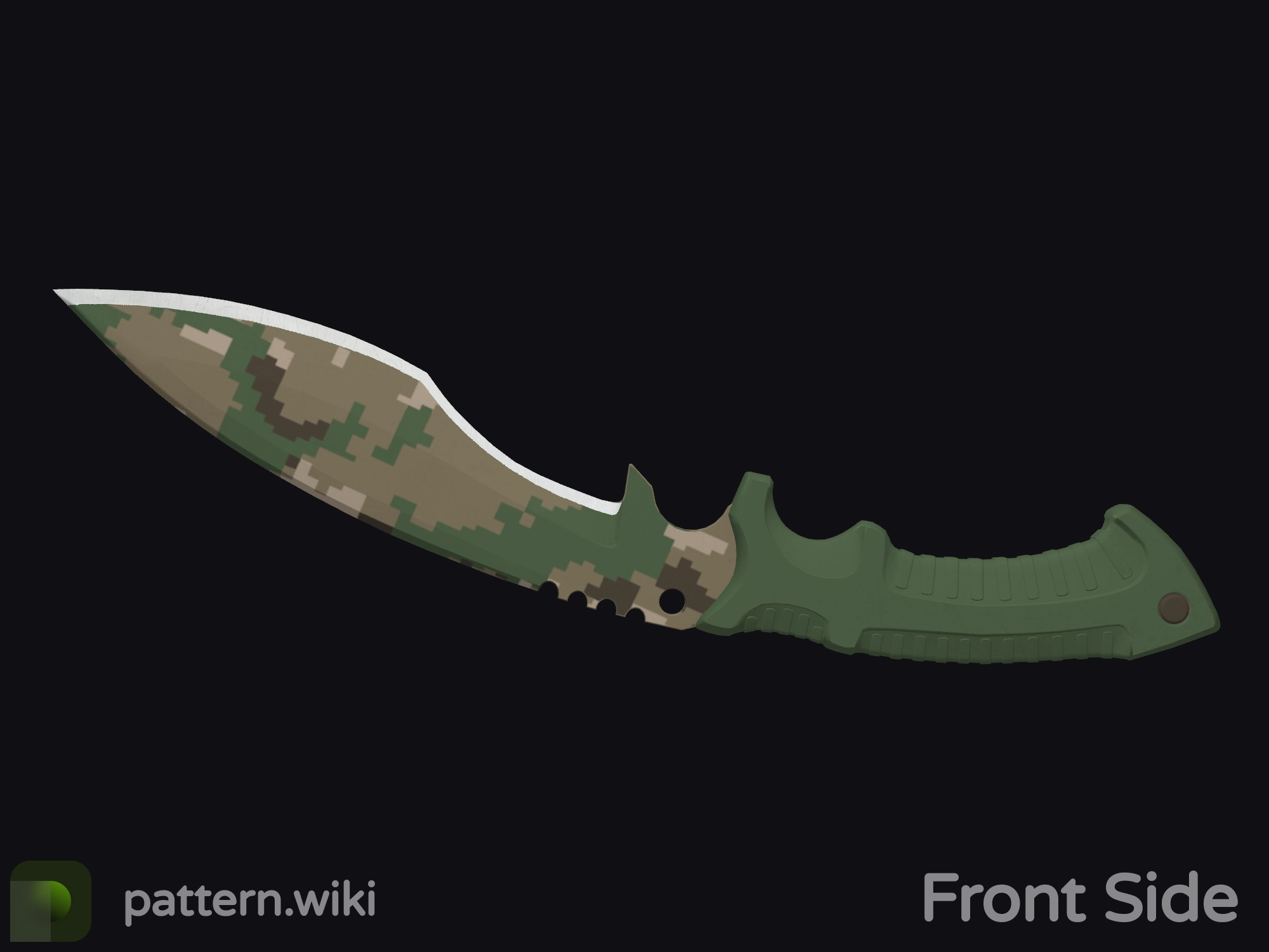 Kukri Knife Forest DDPAT seed 442