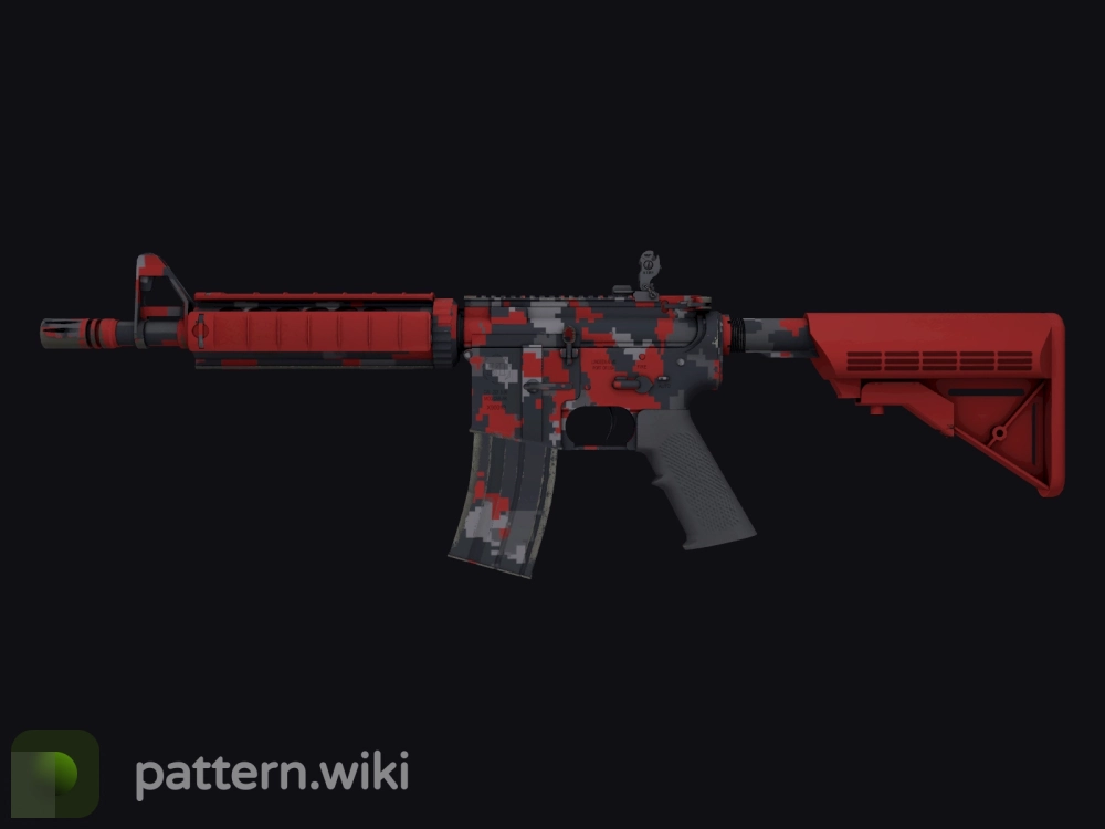 M4A4 Red DDPAT seed 983