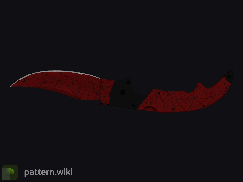 Falchion Knife Crimson Web seed 168