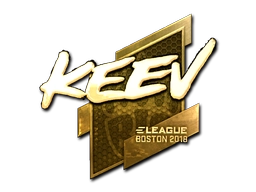 Sticker keev (Gold) | Boston 2018 preview