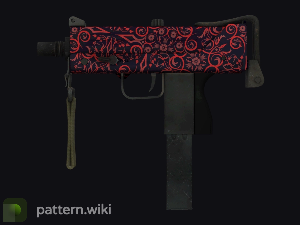 MAC-10 Red Filigree seed 99