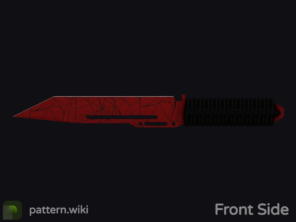 Paracord Knife Crimson Web seed 1