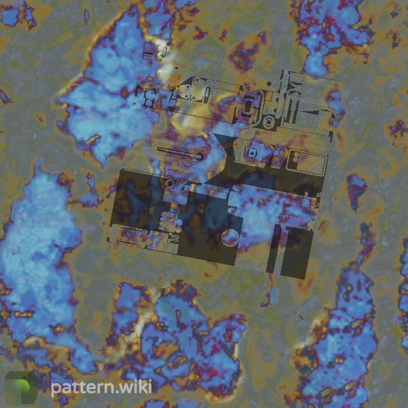 MAC-10 Case Hardened seed 946 pattern template