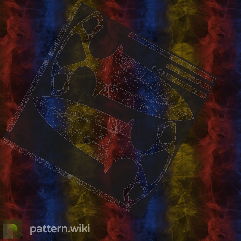 Shadow Daggers Marble Fade seed 558 pattern template