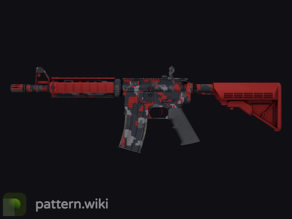 M4A4 Red DDPAT seed 139