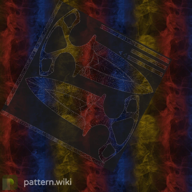 Shadow Daggers Marble Fade seed 928 pattern template