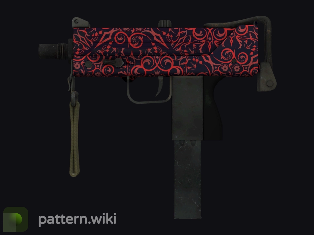 MAC-10 Red Filigree seed 21