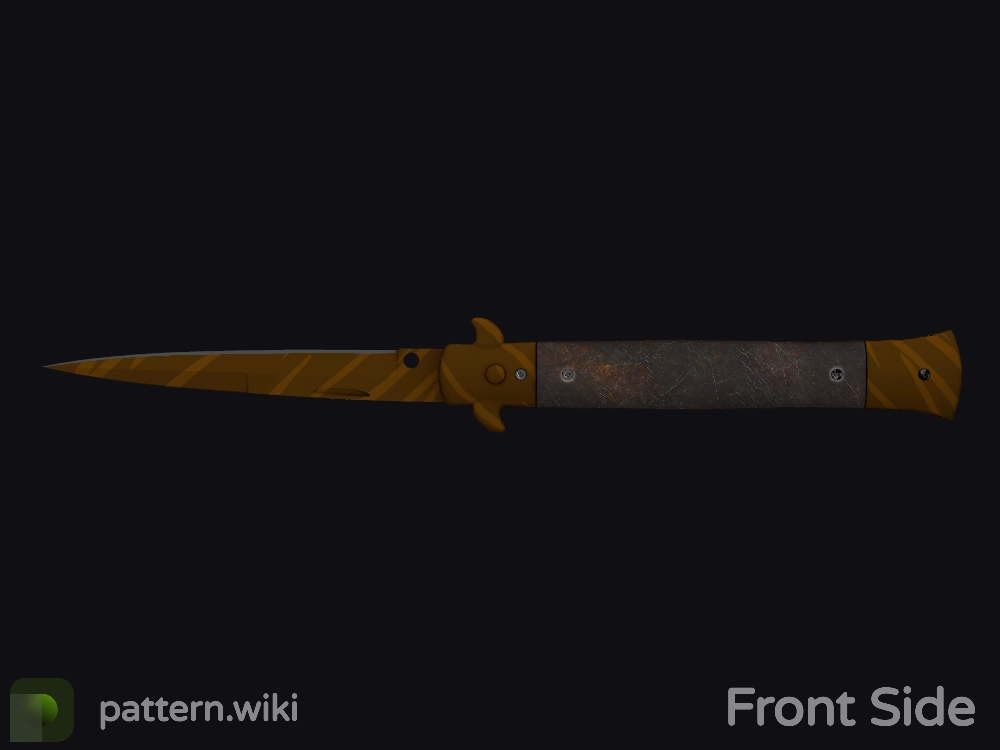 Stiletto Knife Tiger Tooth seed 648