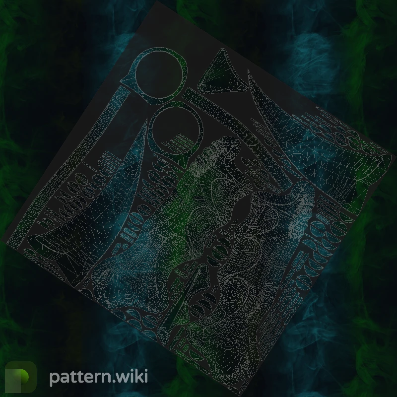 Karambit Gamma Doppler seed 390 pattern template