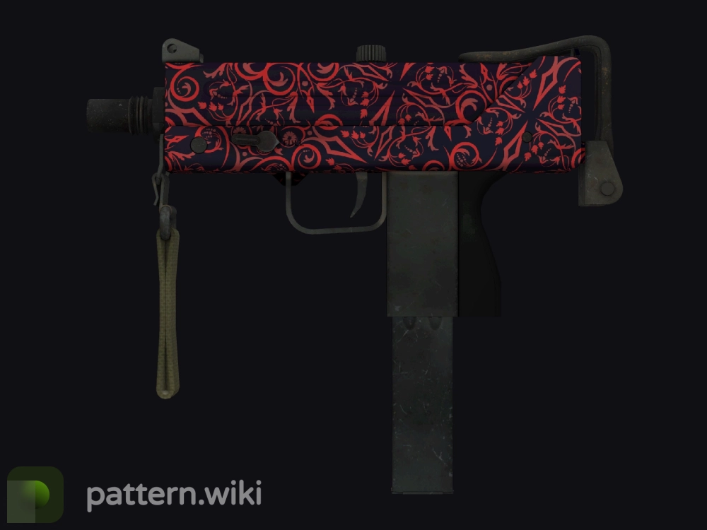 MAC-10 Red Filigree seed 880