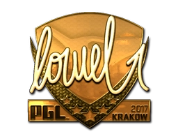 Sticker loWel (Gold) | Krakow 2017 preview