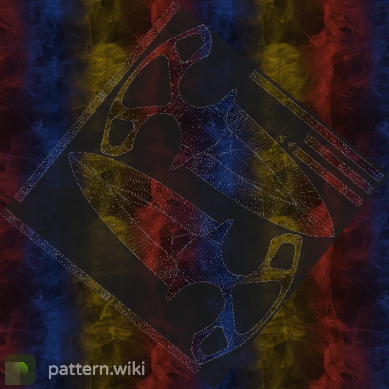 Shadow Daggers Marble Fade seed 201 pattern template