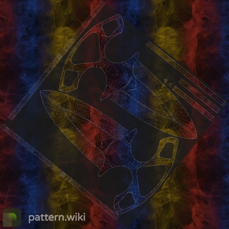 Shadow Daggers Marble Fade seed 840 pattern template