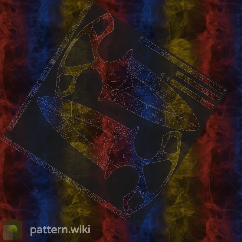 Shadow Daggers Marble Fade seed 567 pattern template