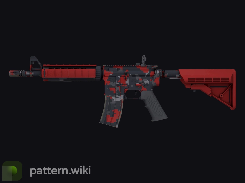 M4A4 Red DDPAT seed 111