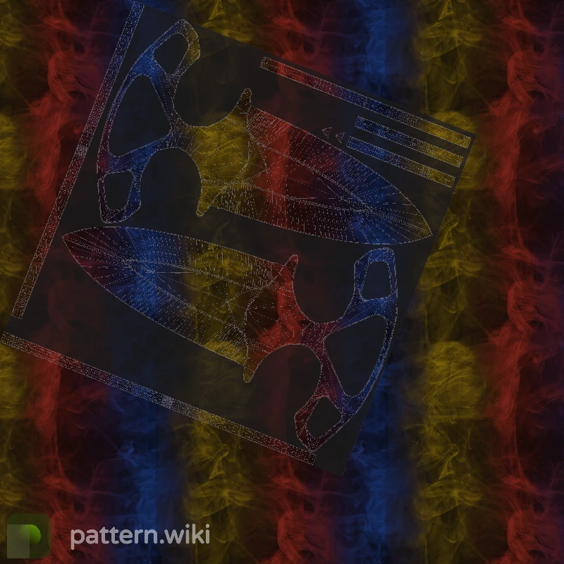 Shadow Daggers Marble Fade seed 213 pattern template