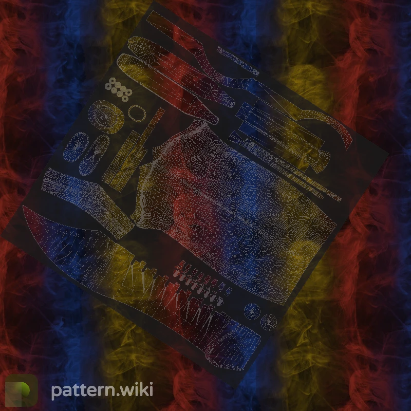 Bowie Knife Marble Fade seed 10 pattern template