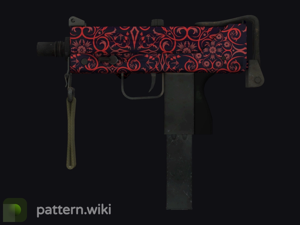 MAC-10 Red Filigree seed 296