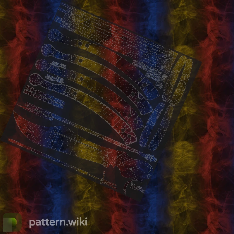 Butterfly Knife Marble Fade seed 321 pattern template