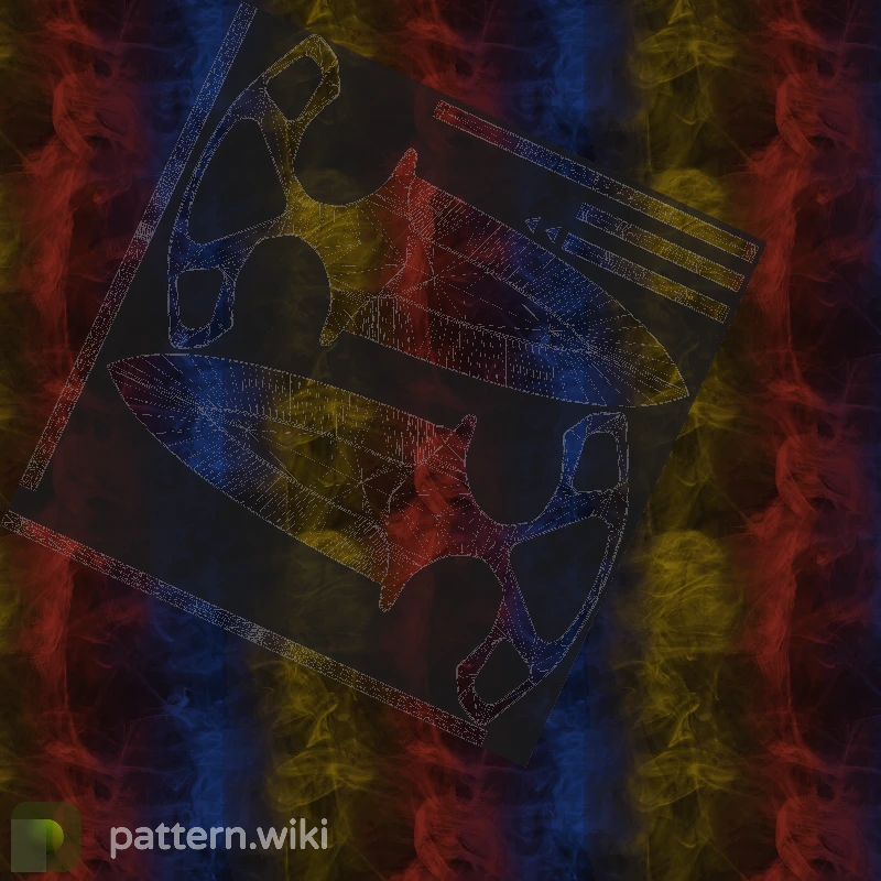 Shadow Daggers Marble Fade seed 555 pattern template