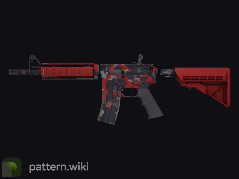 M4A4 Red DDPAT seed 770