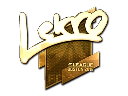 Sticker Lekr0 (Gold) | Boston 2018 preview