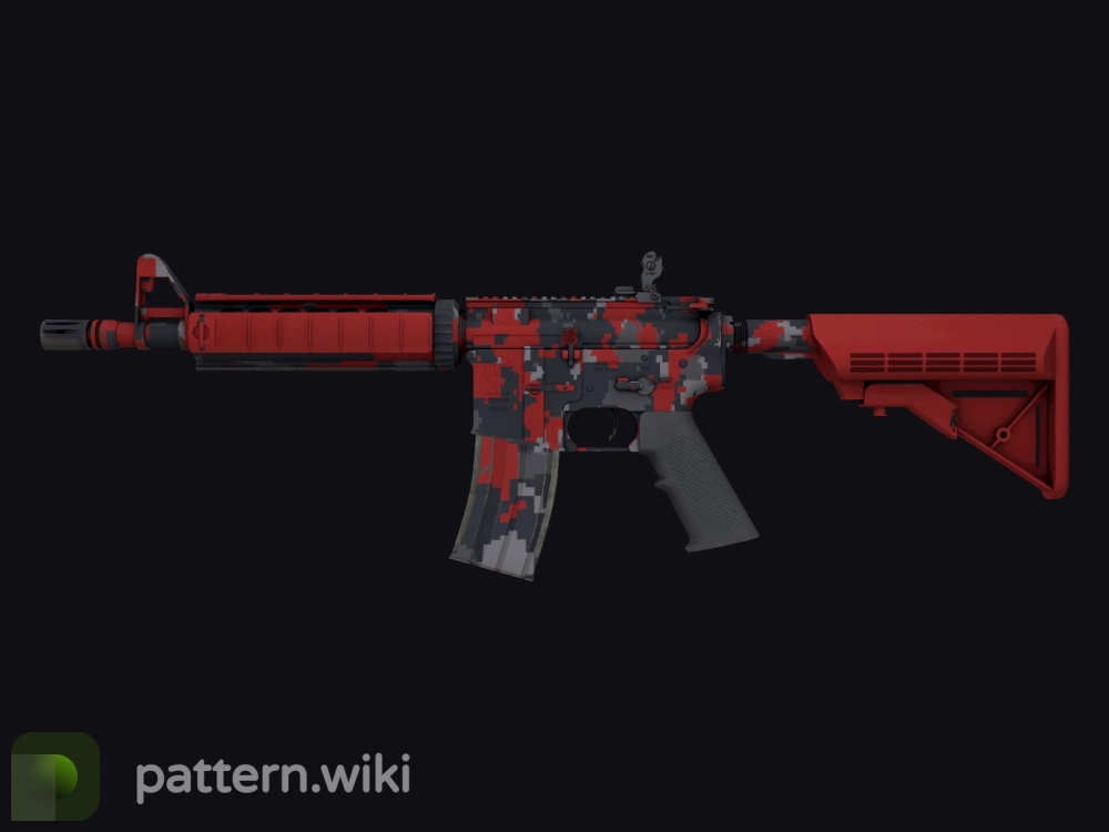 M4A4 Red DDPAT seed 448