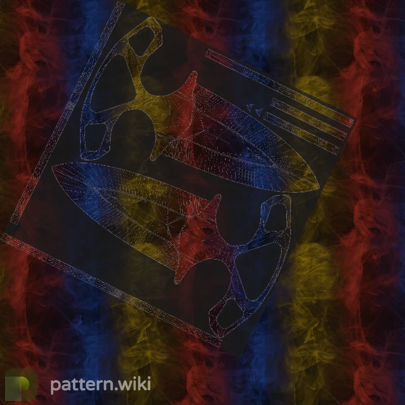 Shadow Daggers Marble Fade seed 843 pattern template