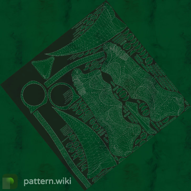 Karambit Gamma Doppler seed 190 pattern template