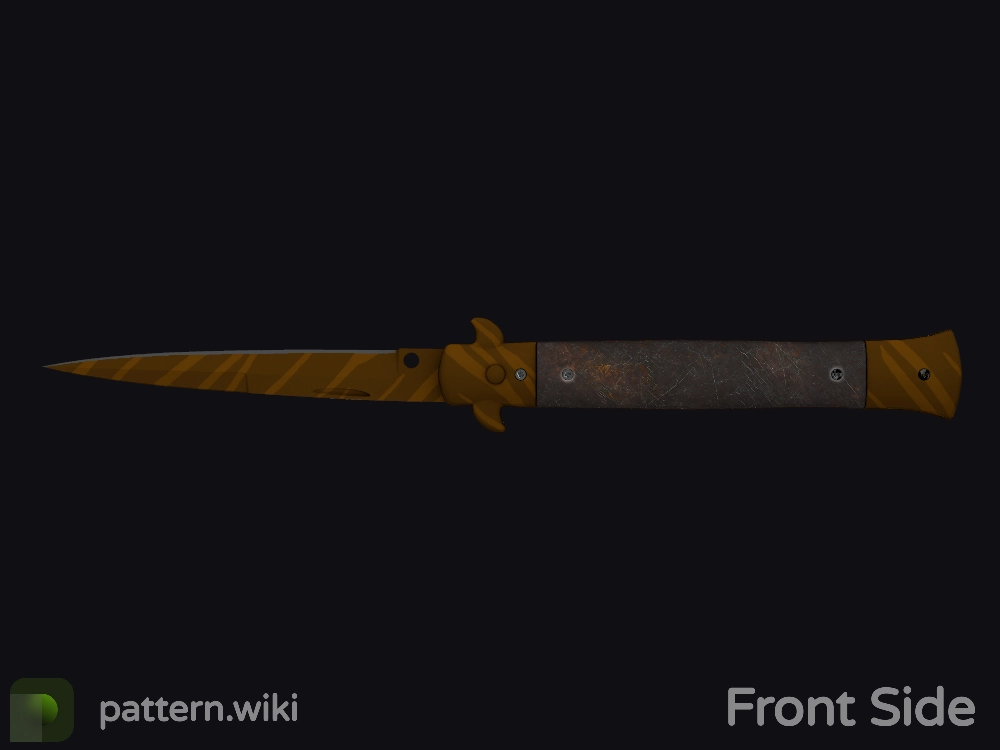 Stiletto Knife Tiger Tooth seed 979