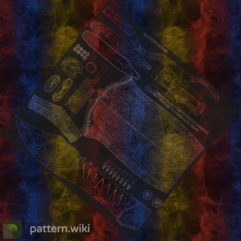 Bowie Knife Marble Fade seed 550 pattern template