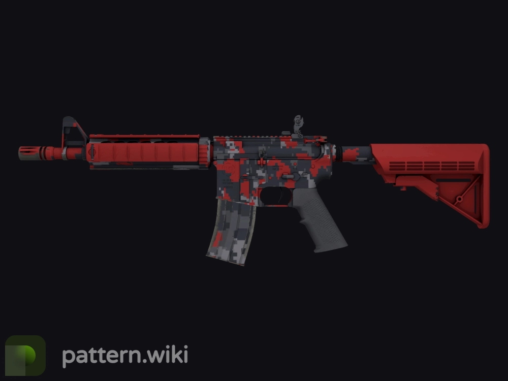 M4A4 Red DDPAT seed 773