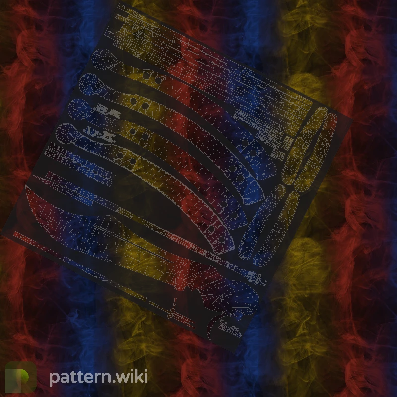 Butterfly Knife Marble Fade seed 919 pattern template