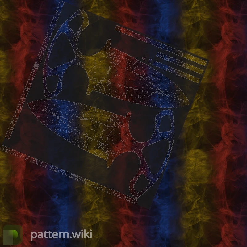 Shadow Daggers Marble Fade seed 68 pattern template